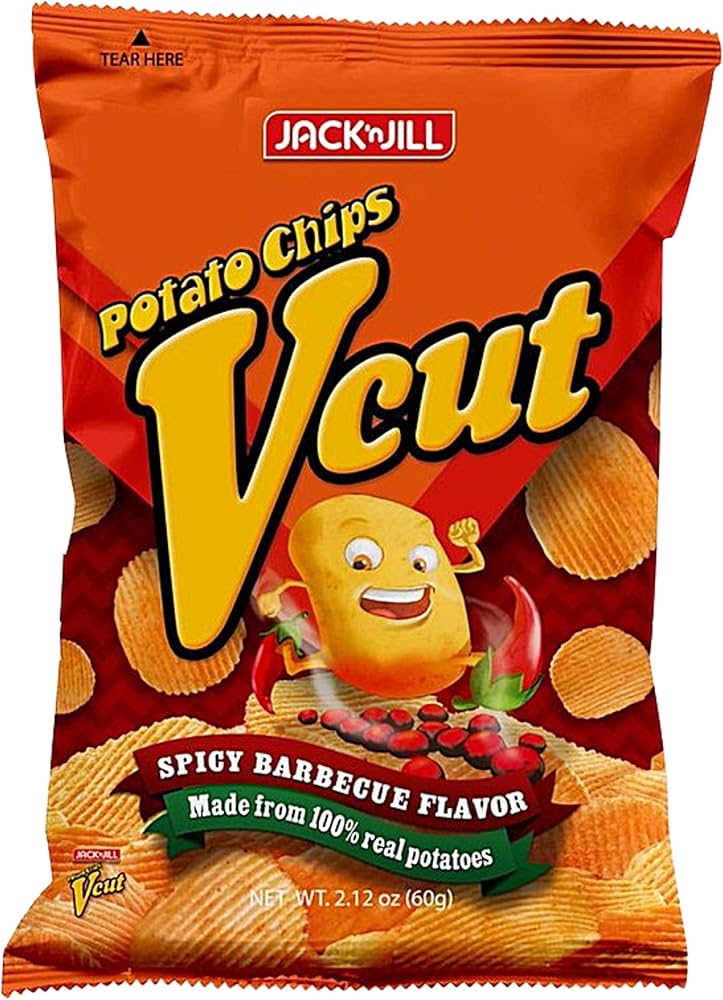 V cut spicy barbeque flavour