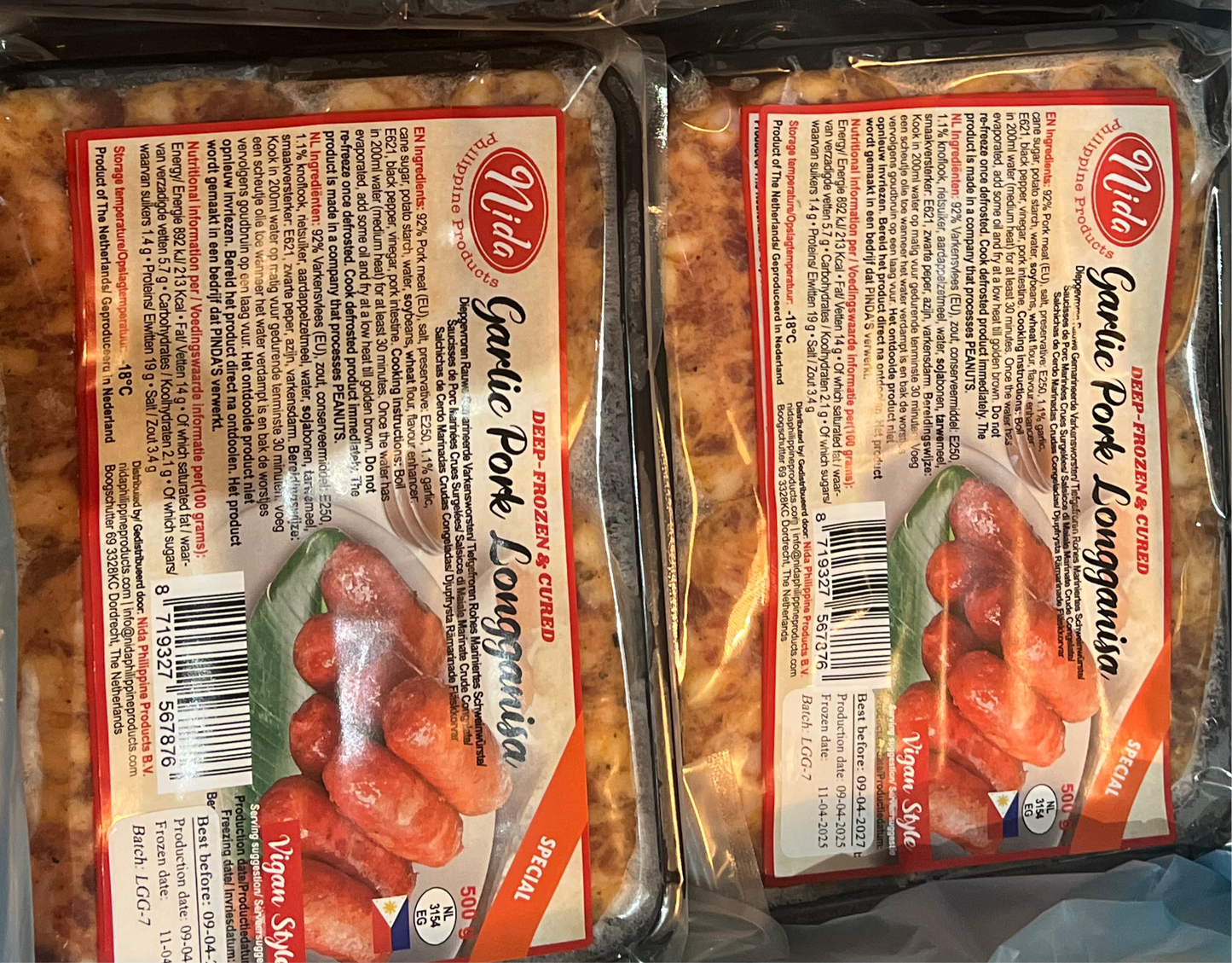 Garlic Longanisa 500g