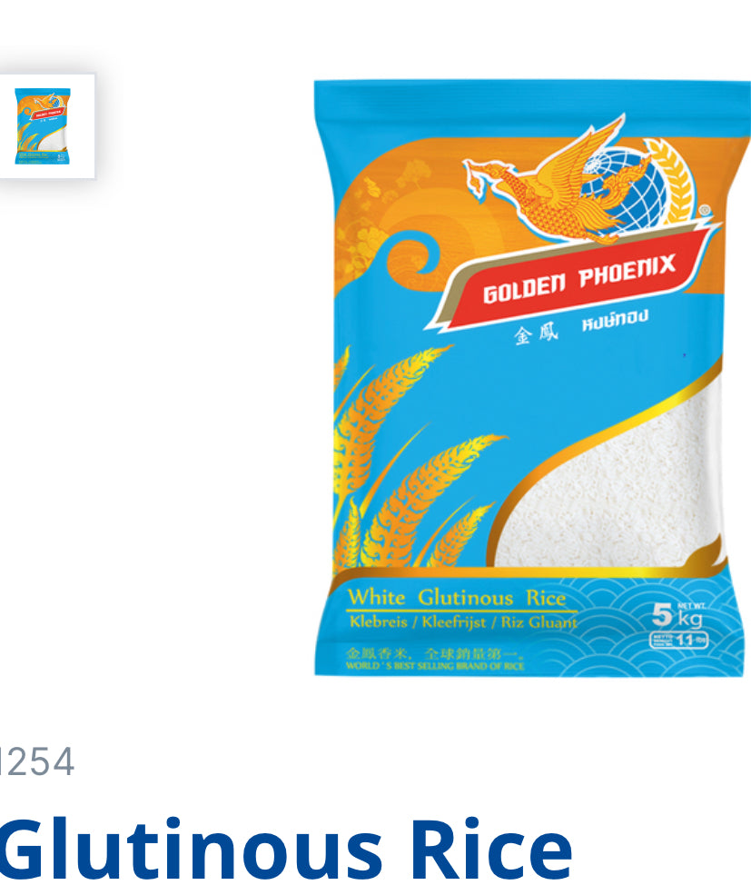 Golden Phoenix glutinous Rice 20kg