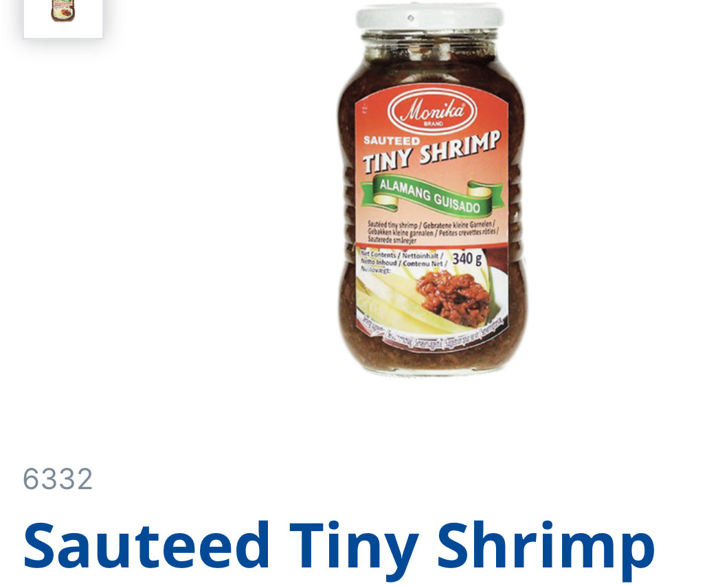 Monika Sauted tiny shrimp 340g