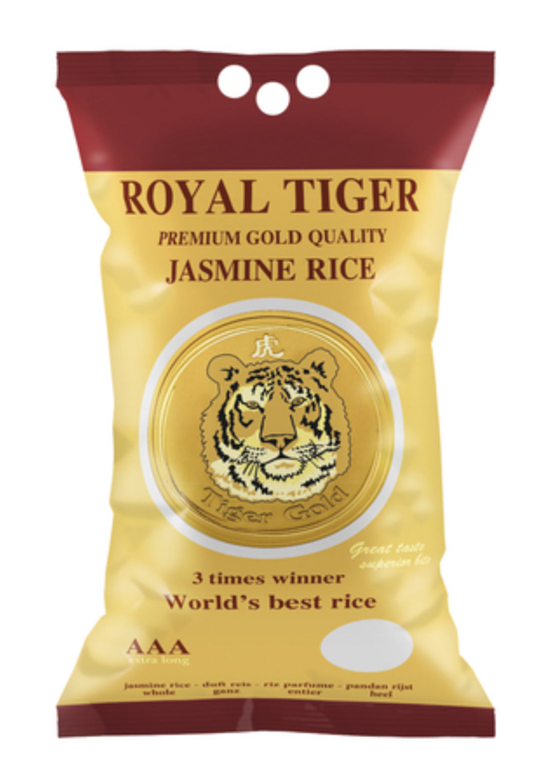 Royal tiger premium gold jasmine rice 5kg