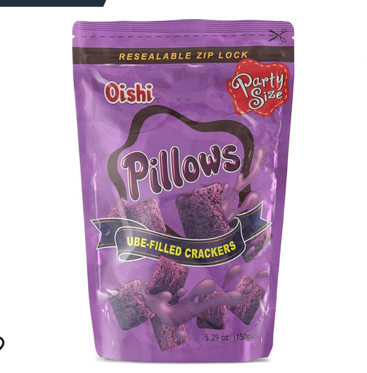 Oishi pillows Ube Cracker