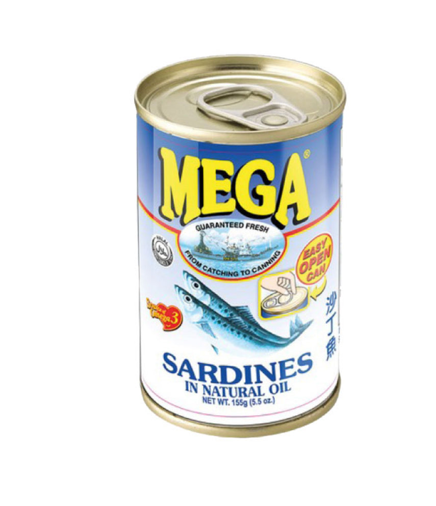 Mega sardines in natural Oil