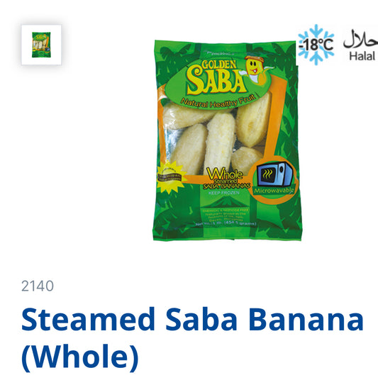 Steamed whole  banana(saba)454g