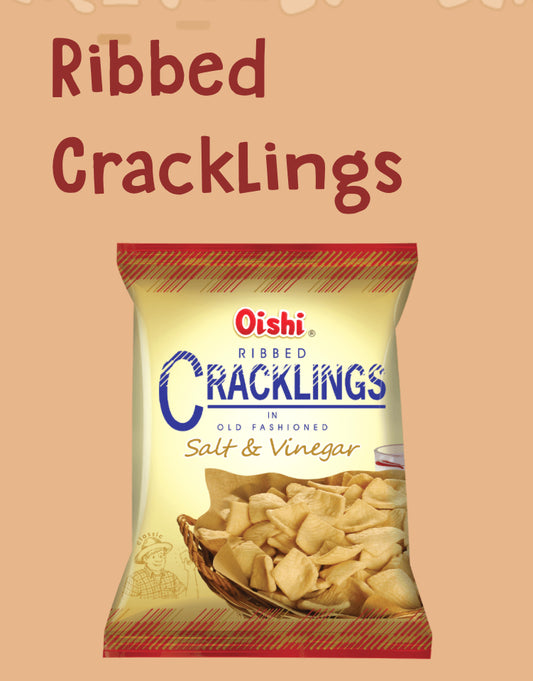 Oishi Ribbed crackling salt & vinegar