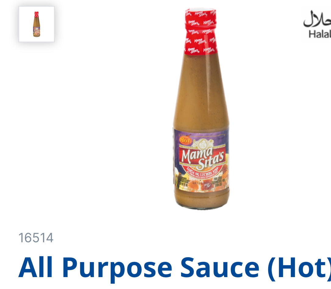 Mang thomas all purpose sauce hot & spicy