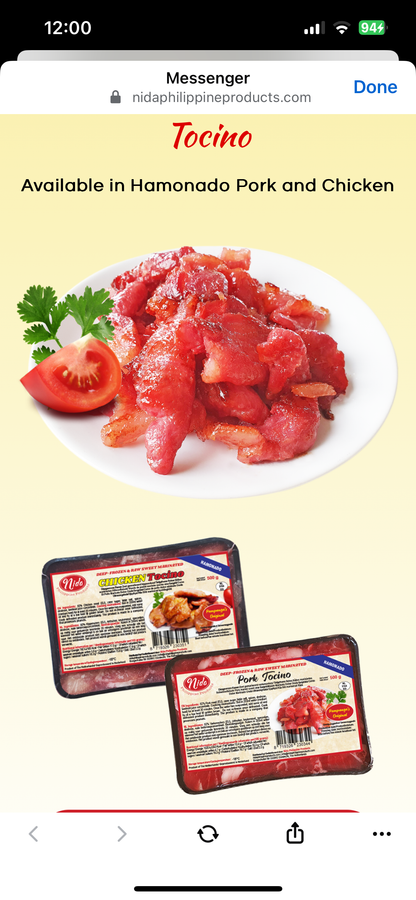 Nidas tocino